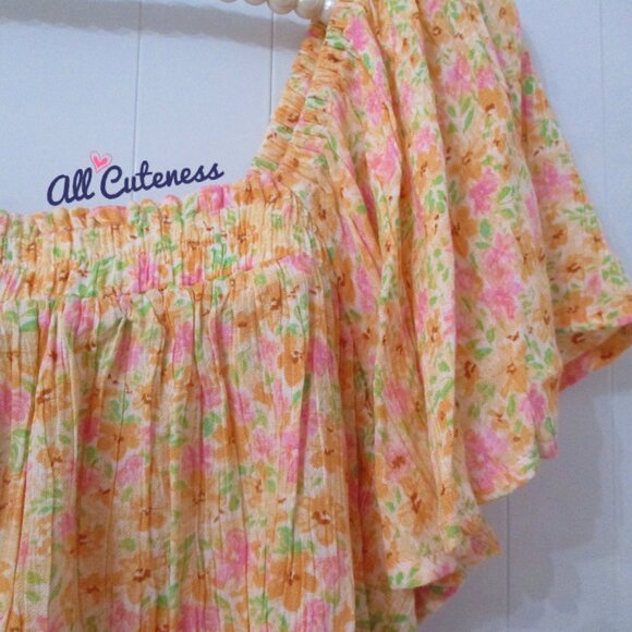 Billabong Floral Crop Top Size S - Picture 3 of 5